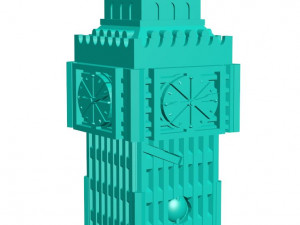 Clock tower 3D Print Model