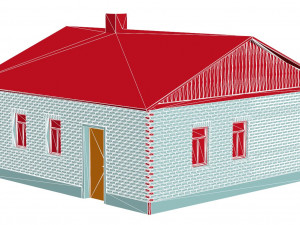 Brick house 3Dプリントモデル
