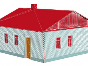 Brick house 3D Print Model