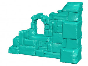 Broken wall 3D प्रिंट मॉडल