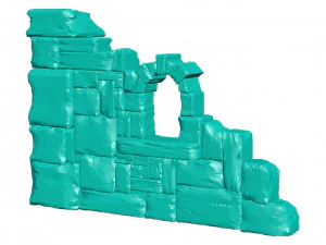 Broken wall 3D Print Model