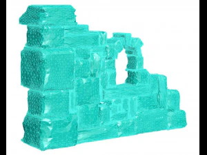 Broken wall 3D Print Model