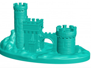 Castle 3D प्रिंट मॉडल