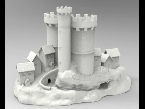 Castello 3 Modello di stampa 3D
