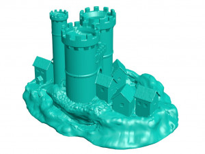 Castle 3 Model Cetak 3D