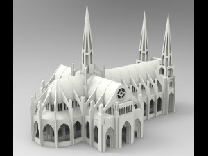 Cathedral 3D-Druckmodell