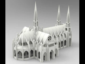 Catedral Modelo de Impressão 3D