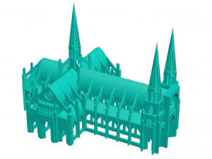 Cathedral 3D Print Model