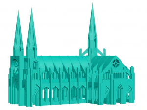 Cathedral 3D Print Model