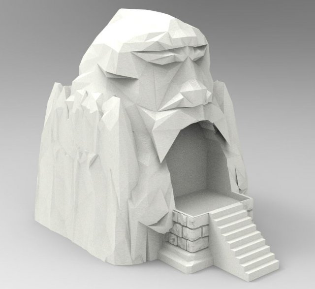 Cave 3D Принт Модель .c4d .max .obj .3ds .fbx .stl .blend 