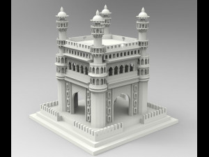 Char-minar 3D Print Model