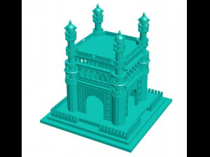 Char-minar 3D Print Model