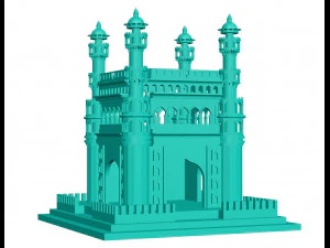 Char-minar 3D Print Model