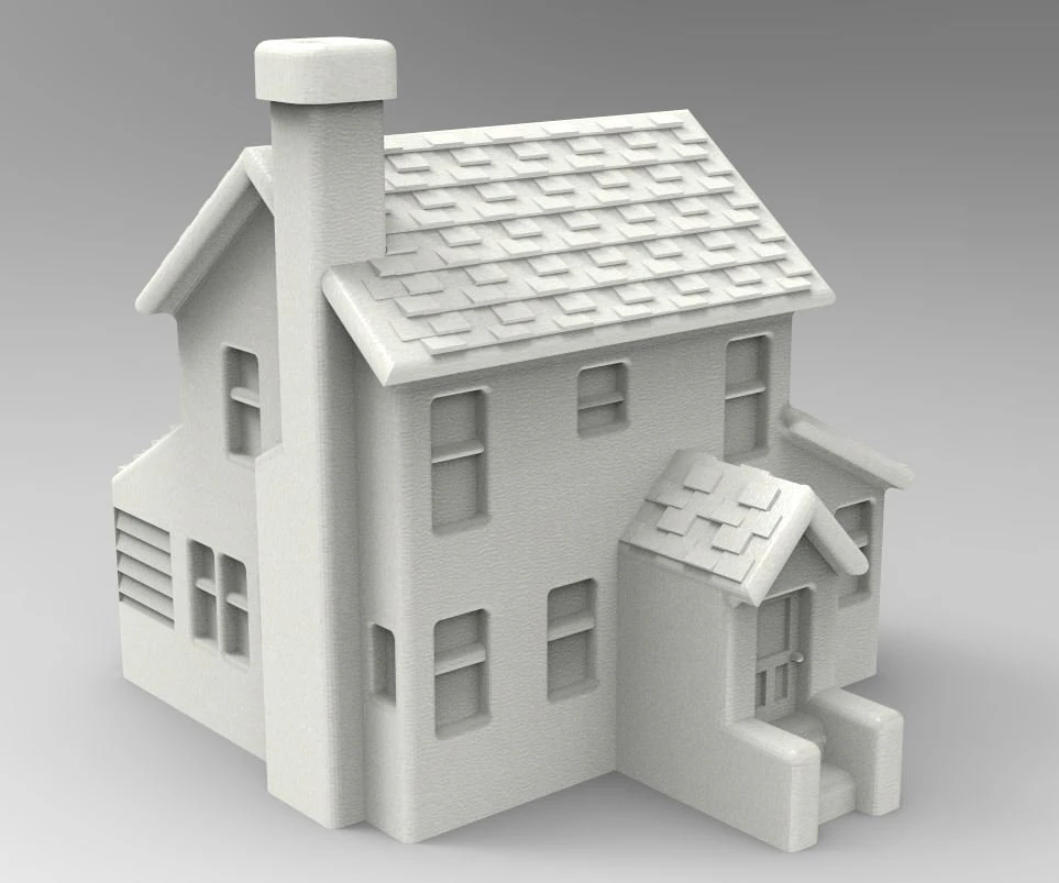 Christmas House 3D Print Model .c4d .max .obj .3ds .fbx .stl .blend