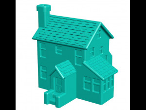 Christmas House 3D Print Model