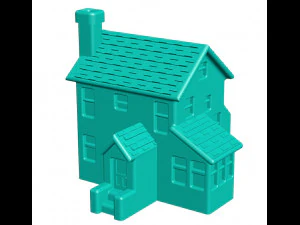 Christmas House 3D Print Model