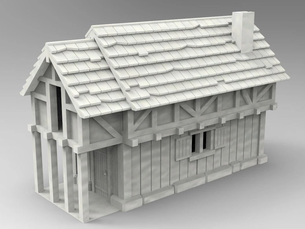 House 3D Print Model .c4d .max .obj .3ds .fbx .stl .blend 