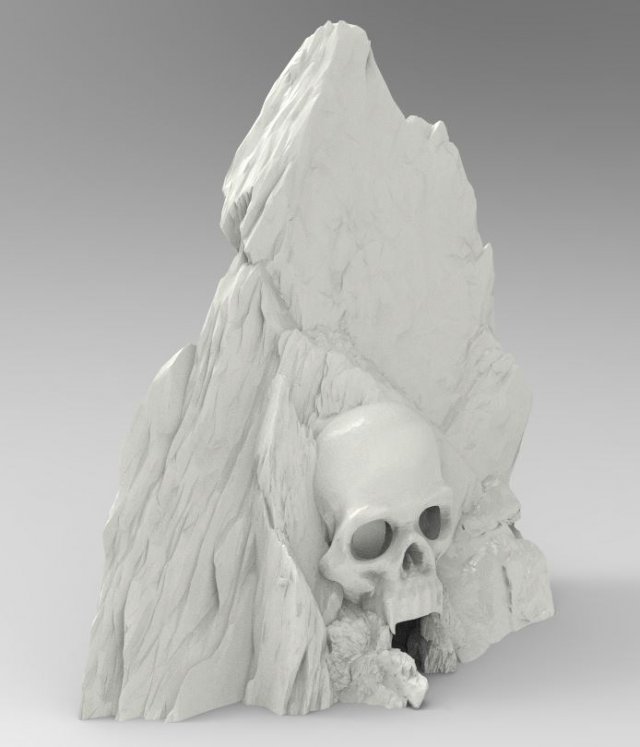 Skull Head Modelo de impresión 3D .c4d .max .obj .3ds .fbx .stl .blend 