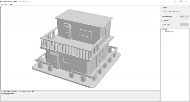 House 2 3D-printmodel .c4d .max .obj .3ds .fbx .stl .blend 