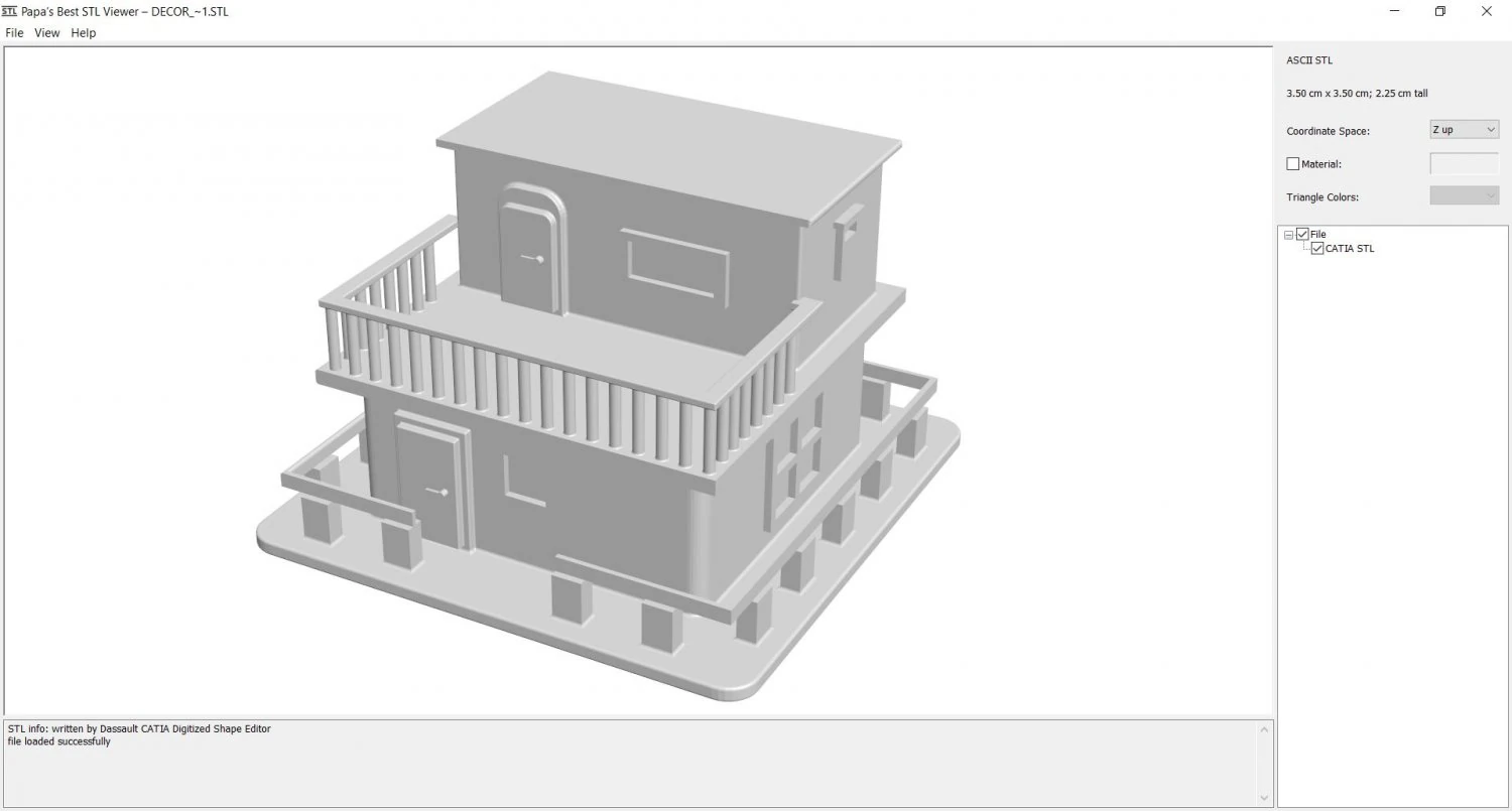 House 2 3D Print Model .c4d .max .obj .3ds .fbx .stl .blend 