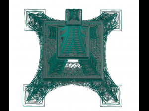 Eiffel Tower 3D Print Model