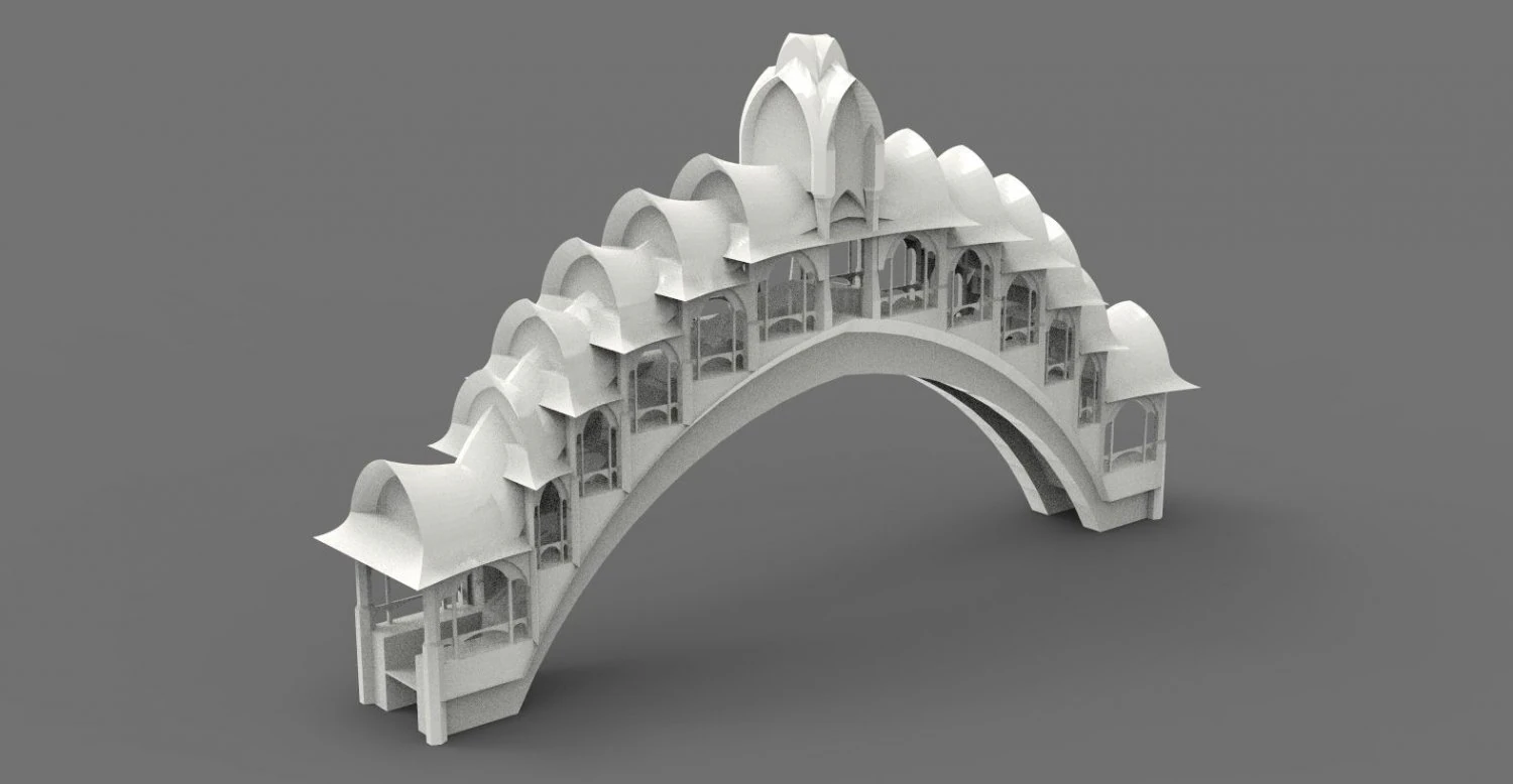Bridge 3D Print Model .c4d .max .obj .3ds .fbx .stl .blend 
