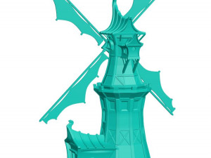 Wind mill Model Cetak 3D