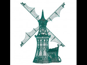 Wind mill Model Cetak 3D