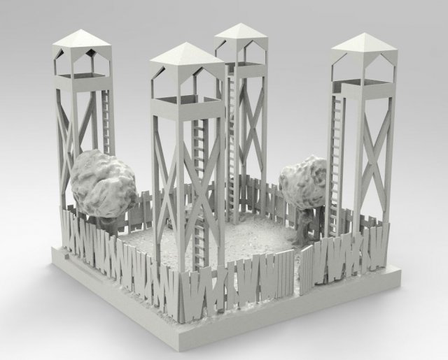 Fort Modèles 3D en vedette .c4d .max .obj .3ds .fbx .stl .blend 