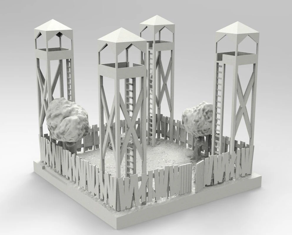 Fort 3D Print Model .c4d .max .obj .3ds .fbx .stl .blend