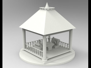 Gazebo 3D प्रिंट मॉडल
