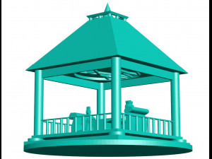 Gazebo 3D Принт Модель