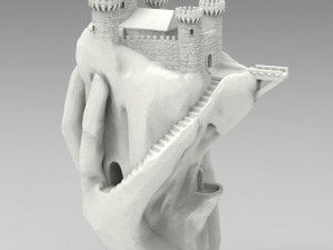Castle hand 3D Print Model