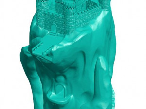 Castle hand 3D Druckmodell