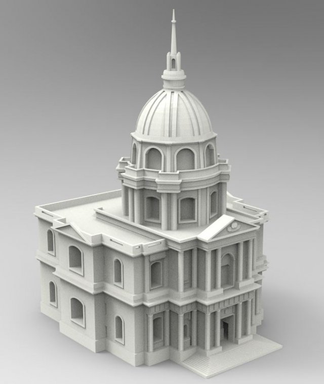 Building Modèles 3D en vedette .c4d .max .obj .3ds .fbx .stl .blend 