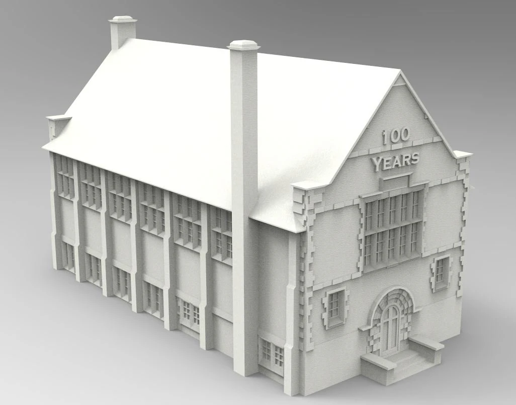 Library 3D Print Model .c4d .max .obj .3ds .fbx .stl .blend 