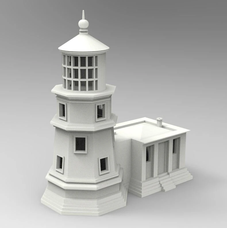 Pharos 3D Print Model .c4d .max .obj .3ds .fbx .stl .blend 