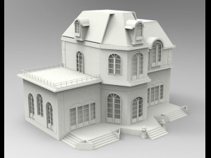 Mansion 3D Print Model