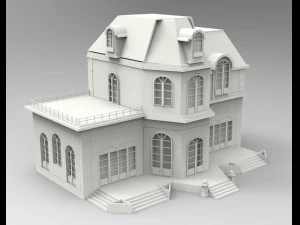 Mansão Modelo de Impressão 3D