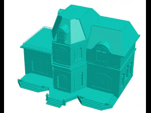 Особняк 3D Принт Модель