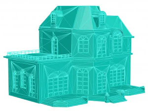 Особняк 3D Принт Модель