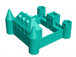 Castle 5 3D Print Model