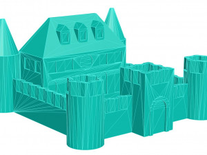 Castle 5 3D Print Model