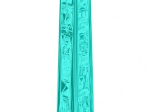 Luxor Obelisk - hieroglyphs 3D Принт Модель