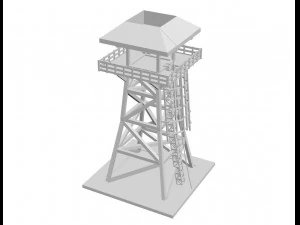 タワー 3Dモデル