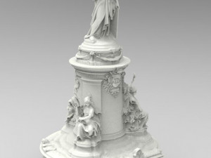 Statue Republique 3D Model