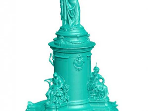 Statue Republique 3D Model