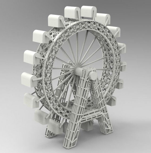 Riesenrad 3D Model .c4d .max .obj .3ds .fbx .stl .blend 