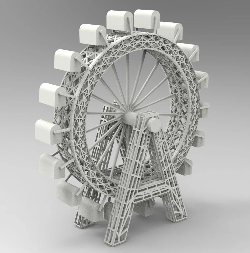 Riesenrad 3D Model .c4d .max .obj .3ds .fbx .stl .blend