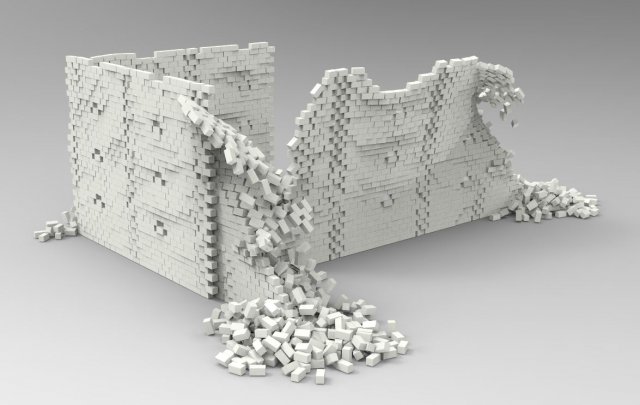 Ruined house Modelo 3D .c4d .max .obj .3ds .fbx .stl .blend 